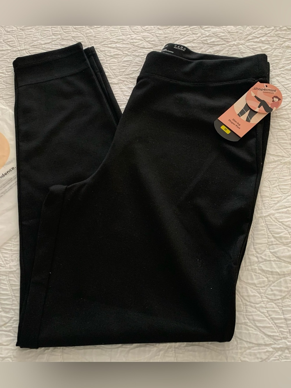 Shapermint NEW Tummy Control Black Slim-Leg Shaper Pant.  Size Medium
